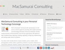 Tablet Screenshot of macsamurai.com